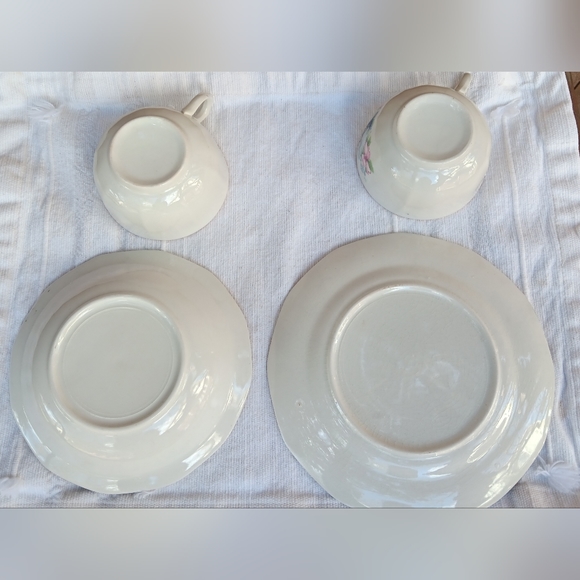 Saxon China 4 piece 1920s 1930s Statue of Liberty Bowl Plate and tea cups - Picture 5 of 13